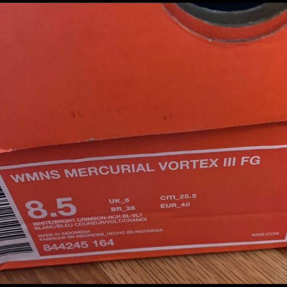 Nike Cleats - Mercurial Vortex III FG - Picture 6 of 6